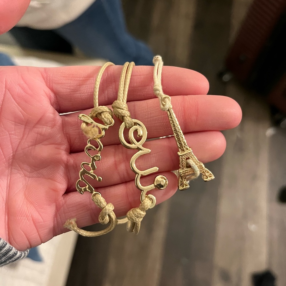 Paris trio bracelet set